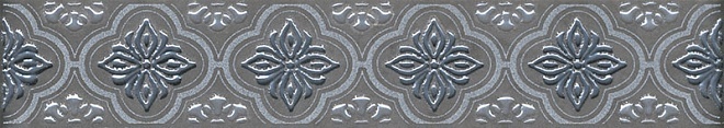 Bordo in ceramica 20x3,6 Marciana argento