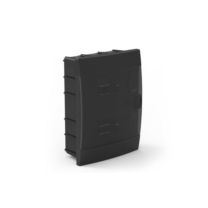 Box für Automaten, Kunststoff eingebaut 600-001-161, 16 Module, Farbe schwarz