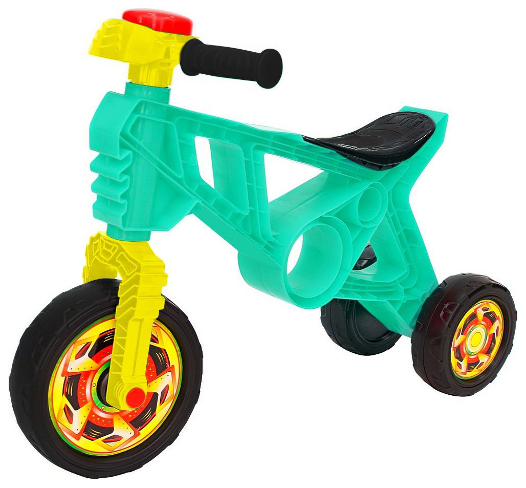 Trolley-runbike R-Toys Samodelkin met een hoorn turquoise OP171