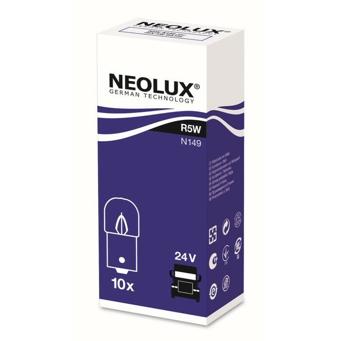 Lámpara de coche NEOLUX, R5W, 24 V, 5 W, N149