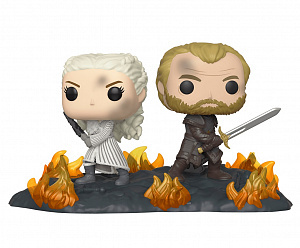 Funko POP Movie Moment: Game of Thrones - Figurine d'action Daenerys # et # Jorah B2B avec épées