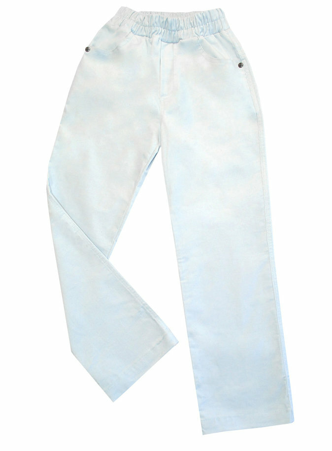 Pantalon Bon # et # Bon velours côtelé bleu 239, taille 122