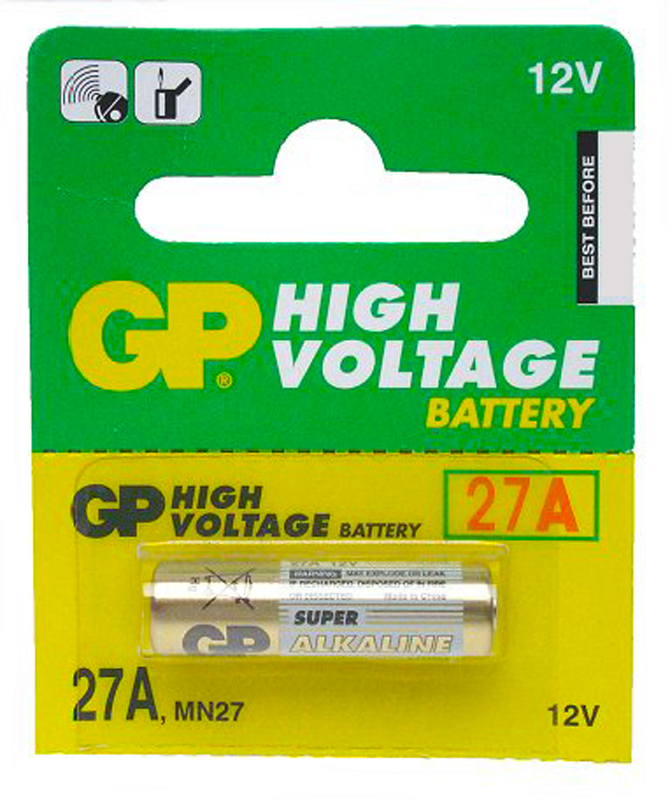Batteri GP Super Alkaline 27A MN27 (1stk.)