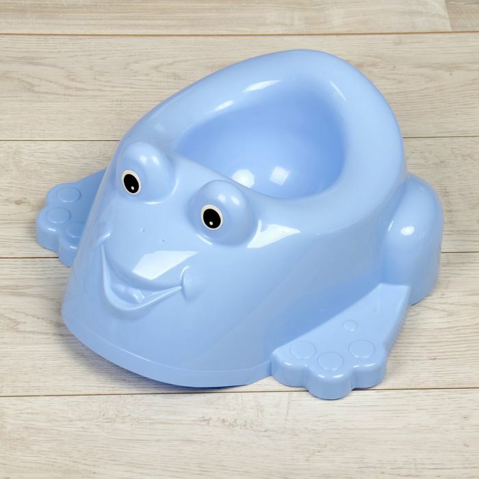 Detská hračka na nočník „Žaba“, farba modrá