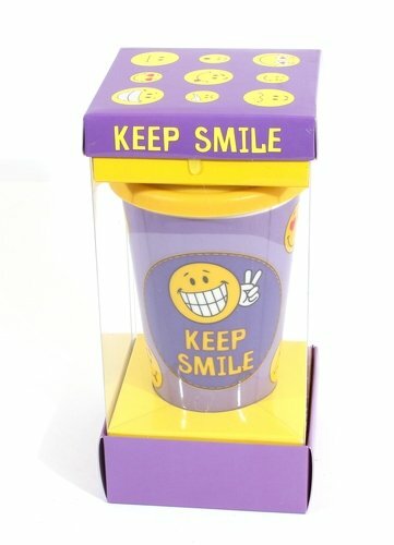 Keramické sklo Keep smile (PVC box)