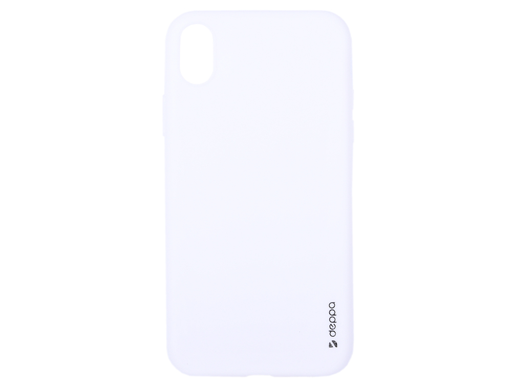 Farebné púzdro Deppa Gel pre Apple iPhone XR, biele