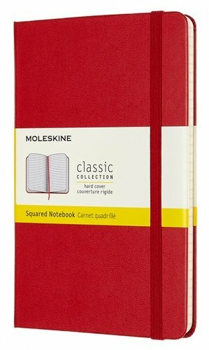 Cuaderno Moleskine, Moleskine CLASSIC Medium 115x180mm 240p. jaula tapa dura roja