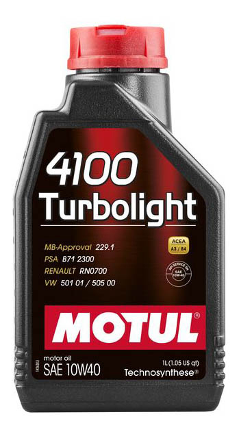שמן מנוע Motul 4100 Turbolight 10w-40 1l