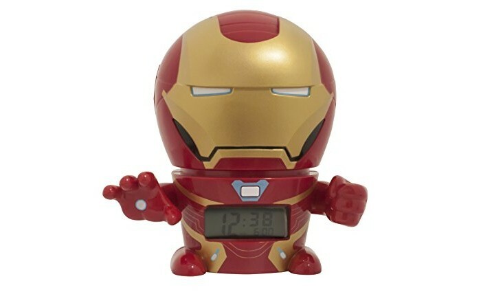 Skatīties Marvel (Marvel) Alarm BulbBotz Infinity Wars minifigūru Dzelzs vīrs 14 cm