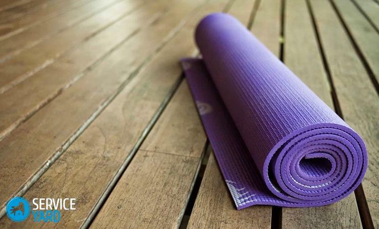 Vilken matta för yoga är bättre att välja?