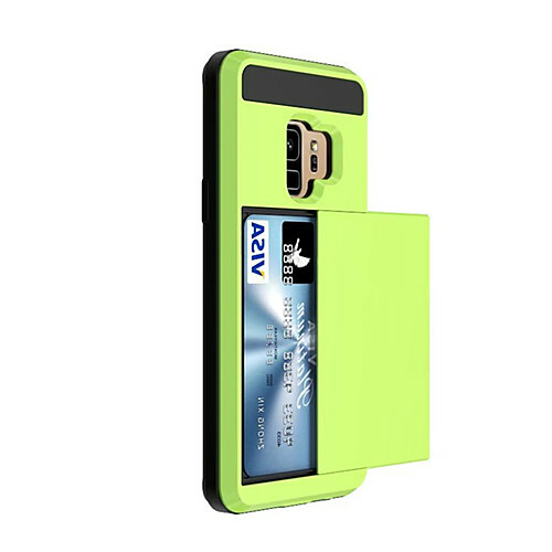 Case For Samsung Galaxy S9 Plus / S9 Card Wallet Back Cover Solid Colored Hard Plastic for S9 / S9 Plus / S8 Plus