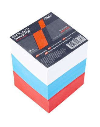 Paper block 9 * 9 * 9cm Hatber / Hatber Tricolor interchangeable color