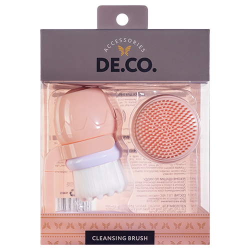 DE.CO Facial Cleansing Brush with 2 attachments and stand