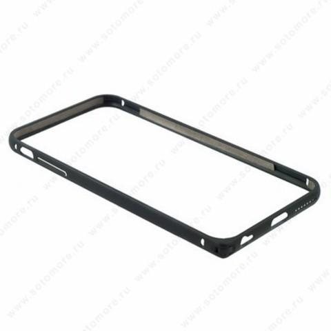 Nowe popularne etui bumper do Apple iPhone 6 Plus / 6S Plus Metal (czarne)