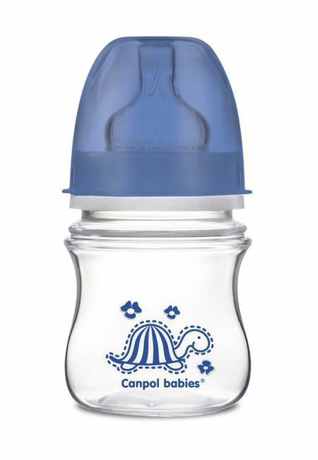 PP easystart koolikutevastane pudel 120 ml, 3+ värvilist looma CANPOL beebid