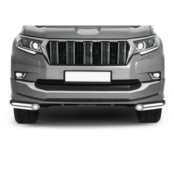 Front bumper protection d76 corners Toyota LC Prado 150 restyling (Style) 2019-, R.5723.003