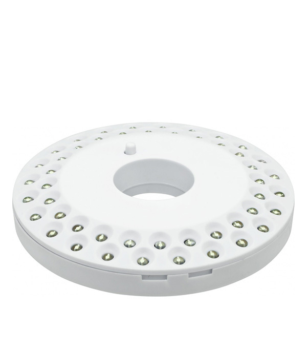 Navegador de linterna LED para acampar (949485) Funciona con pilas 48 LED Redondo de plástico
