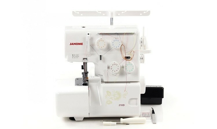. Janome MyLock 210D - a quality model from a well-known brand for the production of sewing equipment