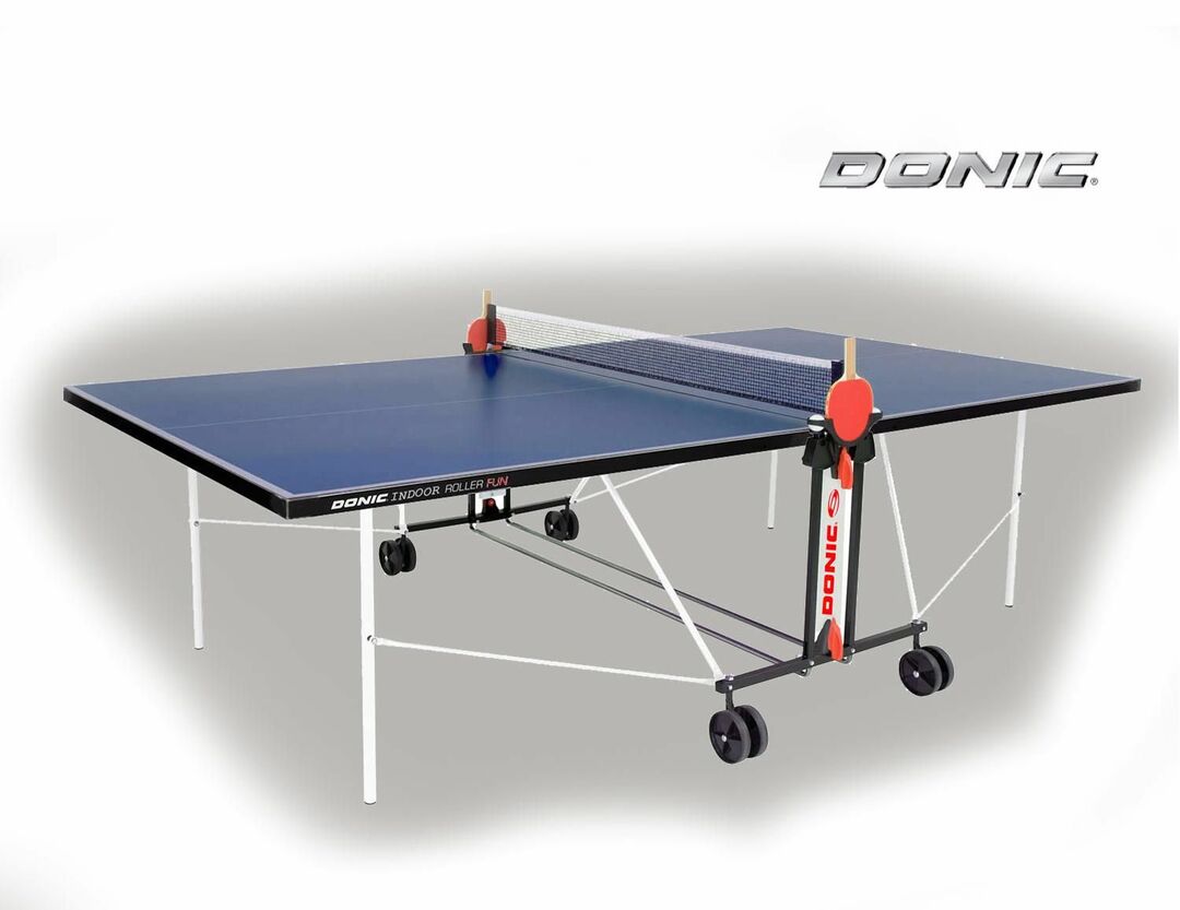 Table de ping-pong Donic Indoor Roller FUN bleu