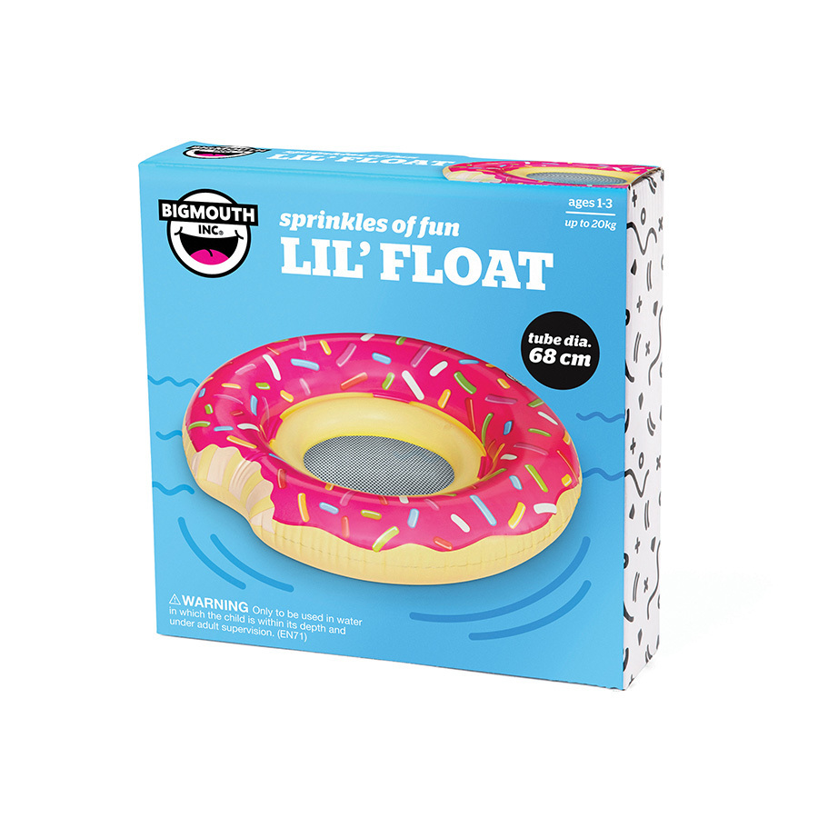 Puhallettava ympyrä lapsille Pink Donut BigMouth BMLF-0002-EU