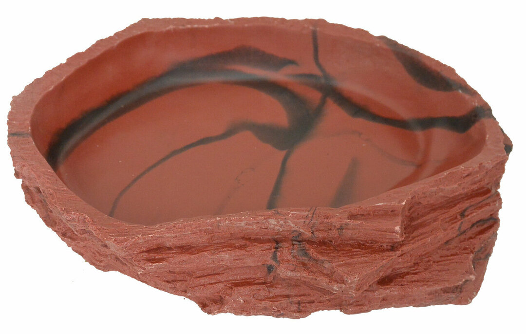 Sürüngenler için yem-içen LUCKY REPTILE Bulaşık Lava, kahverengi, 8 х 6 х 2 cm