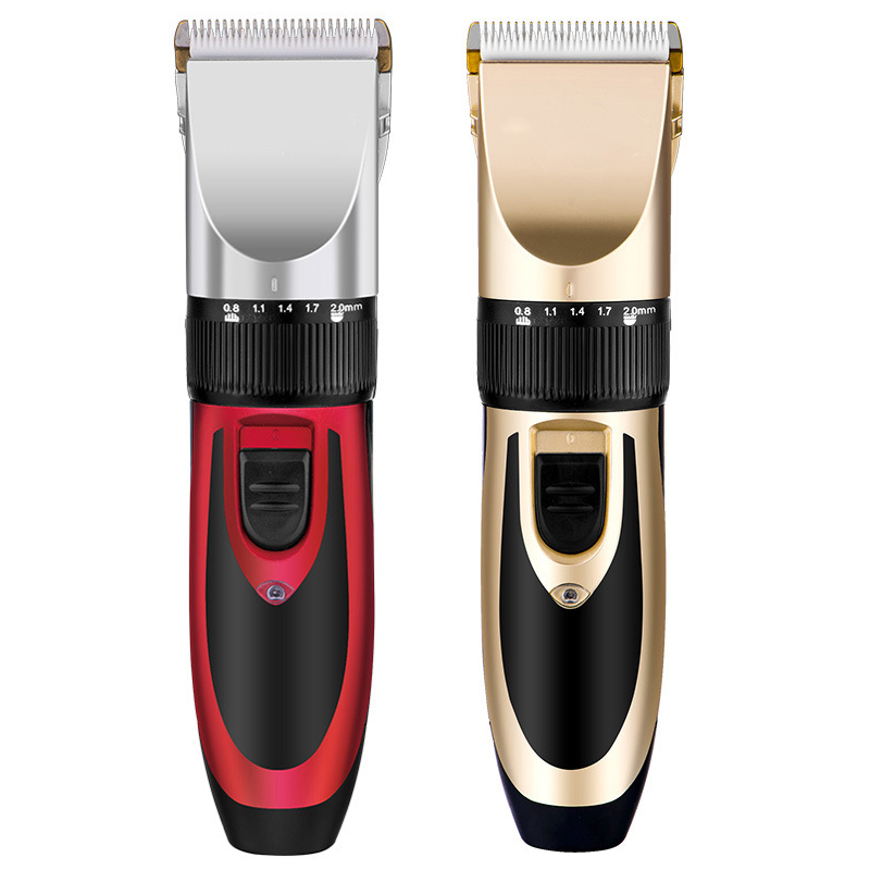 ® Uppladdningsbara Män Elektrisk Hårklippare Trimmer Beard Shaver 110-240V Haircut Ceramic Blade