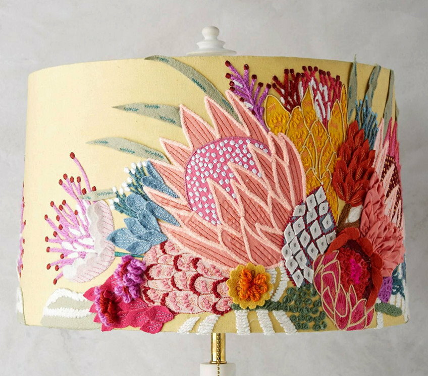 DIY lampová dekorácia do interiéru spálne
