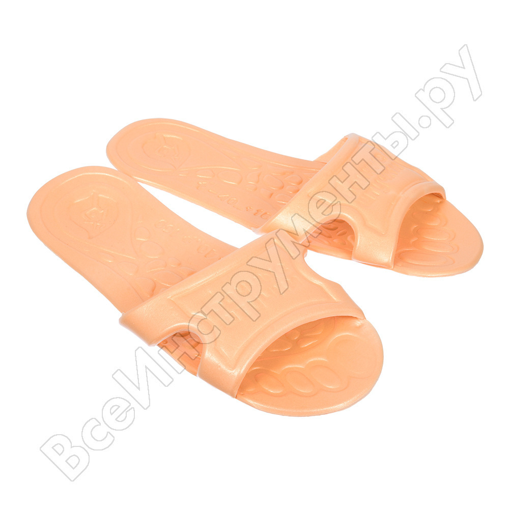 Bath slippers, beige, ppe 32044