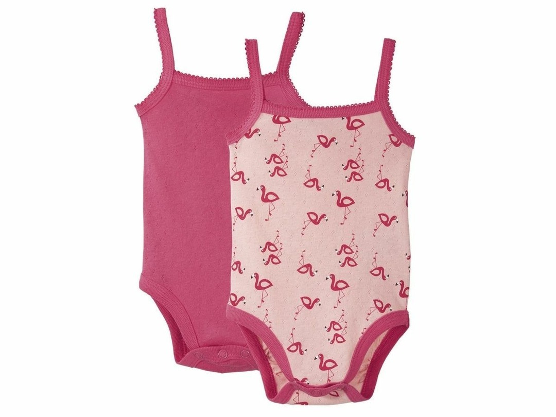 Bodysuit set 2 pcs. Lupilu pink, size 86-92