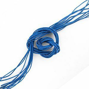 Cordón de cuero azul 80cmx2mm (80 cm)