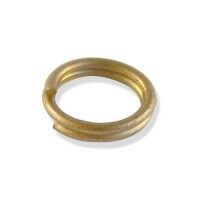 Karoliukų žiedas, dvigubas, 0,8x7 mm, spalva: auksas, 100 vnt., Dail. OTH1525
