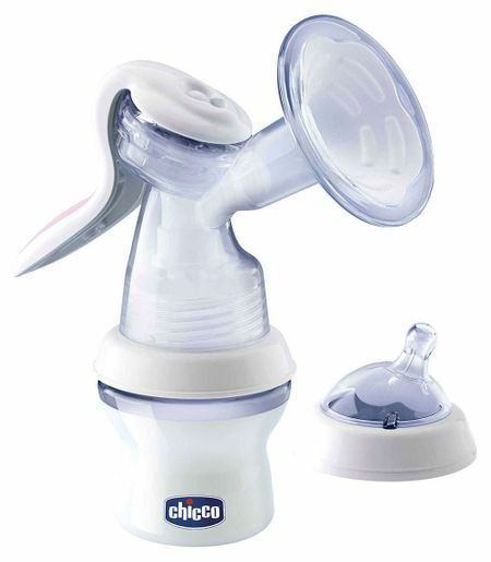 Chicco manual breast pump, Natural Feeling, with bottle