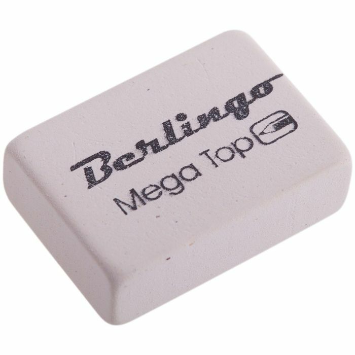 Eraser Mega Top, dikdörtgen, doğal kauçuk, 26x18x8 mm
