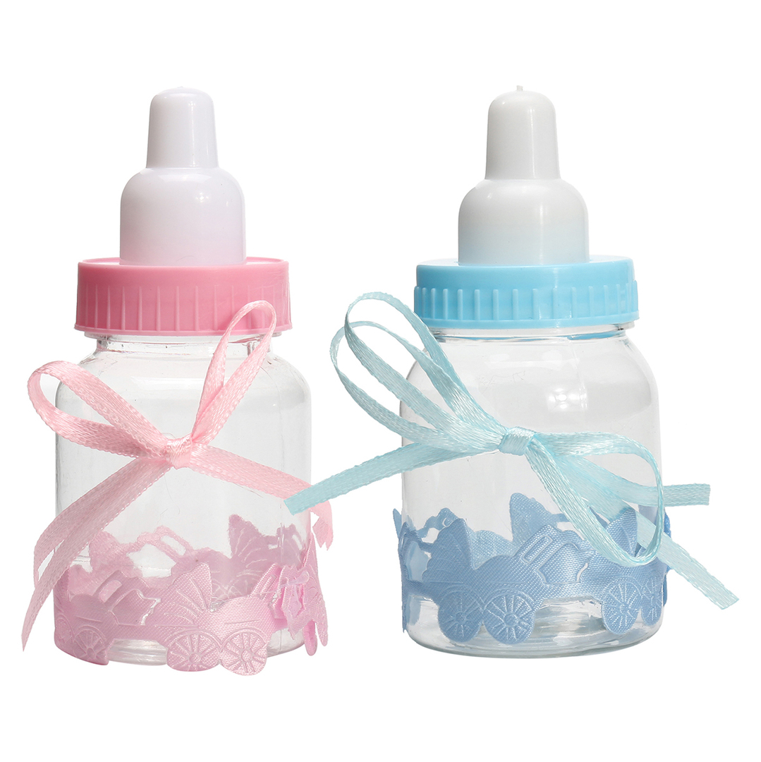 Pcs Fyllbara godisflaskor Box Dop Baby Shower Party Favörer