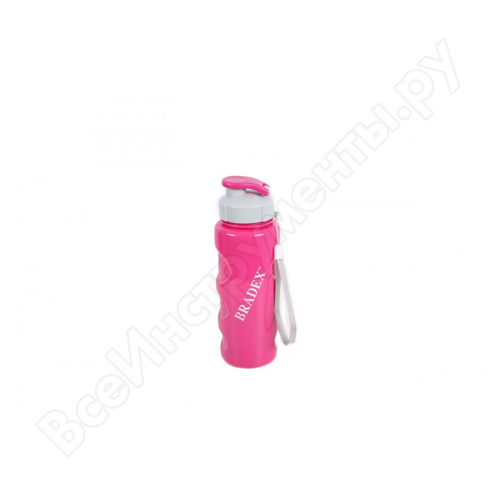 Vannflaske med filter bradex ivia 500 ml, fuchsia sf 0439