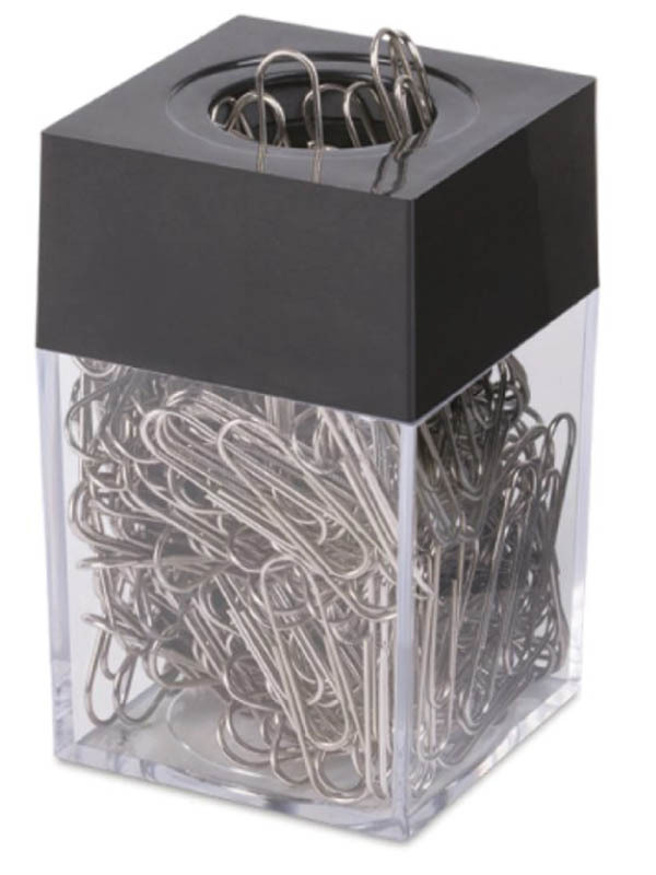Magnetska spajalica za papir Brauberg + 100 spajalica Crna 228400