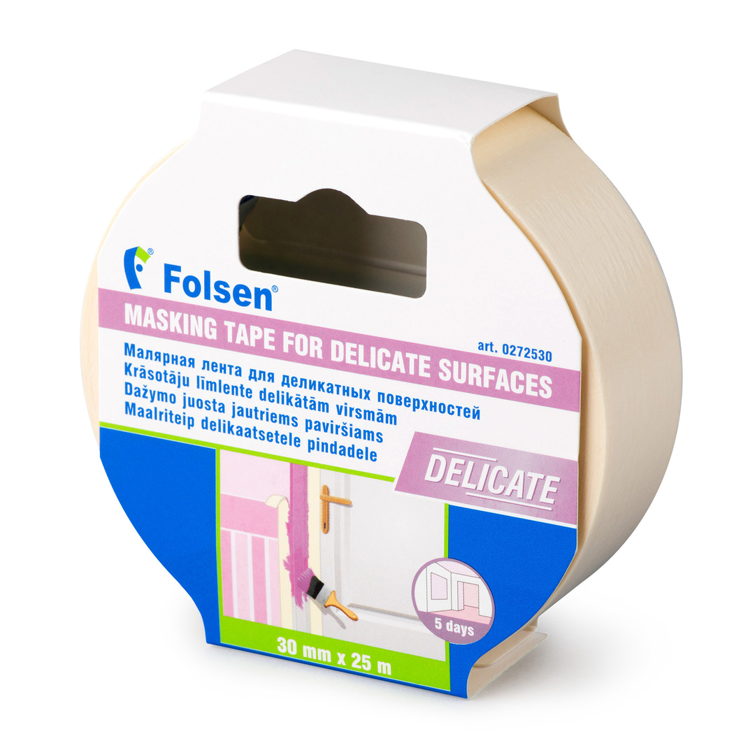 Slikarski trak Folsen Za občutljive površine 30 mm x 25 m 30 x 25