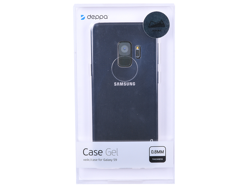Deppa Gel Case voor Samsung Galaxy S9 - Doorzichtig