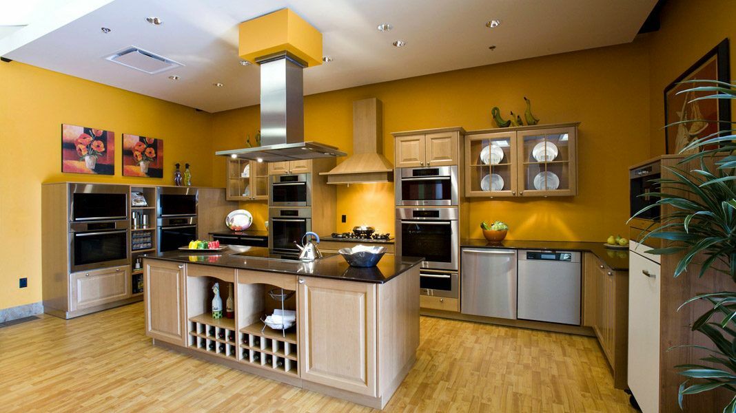 Cozinha moderna com espaço privado