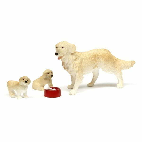 Play set for the LUNDBY house Småland Dog with puppies
