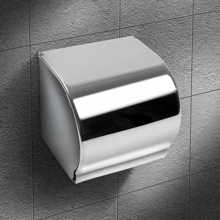 Toilet roll holder, stainless steel