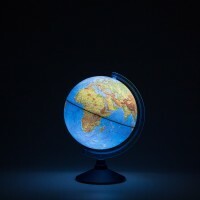 Globe physique avec éclairage, 250 mm (sur piles)