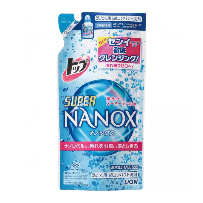 Lessive liquide Lion top bloc recharge super nanox 360 g