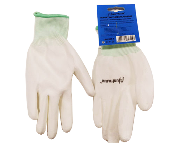 Gloves Unitraum size 9 White UN-P001-9