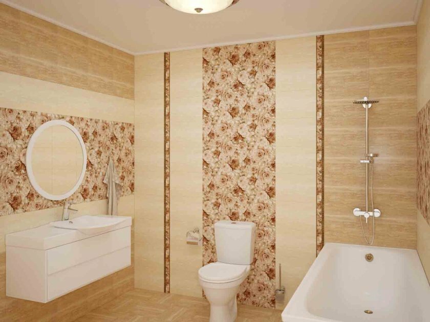 foto do interior dos azulejos do banheiro