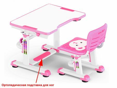 Set školskog stola i stolice Mealux BD-09 Teddy