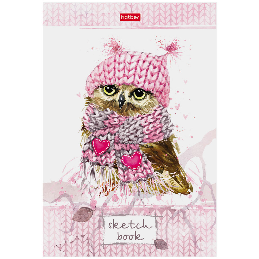 Poslovna bilježnica Hatber SketchBook A5 Owl, 80 listova