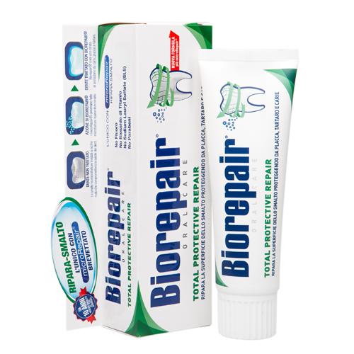 Tandkräm för komplex restaurering och skydd Total Protective Repair 75 ml (Biorepair, daglig vård)
