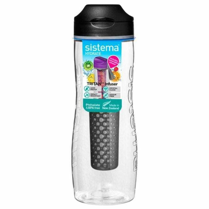 Bouteille d'eau Tritan Sistema, 800 ml, mélange