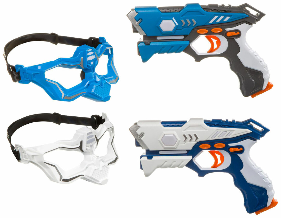 Set Weapons LASER-Beetle Bondibon 2 blasters and 2 target-masks